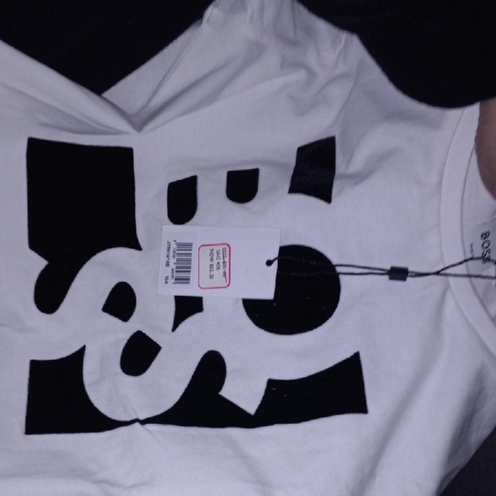 BOSS White and Black T-Shirt
